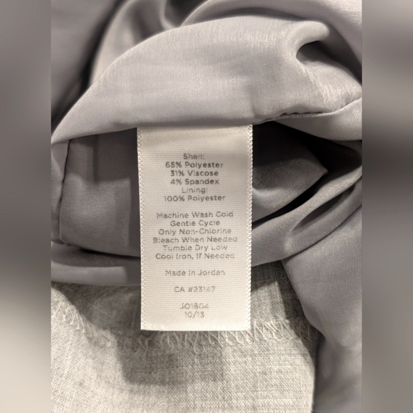 Talbots Light Gray Grey Pencil Skirt Career Office Business Workwear Size 12 - Picture 7 of 7